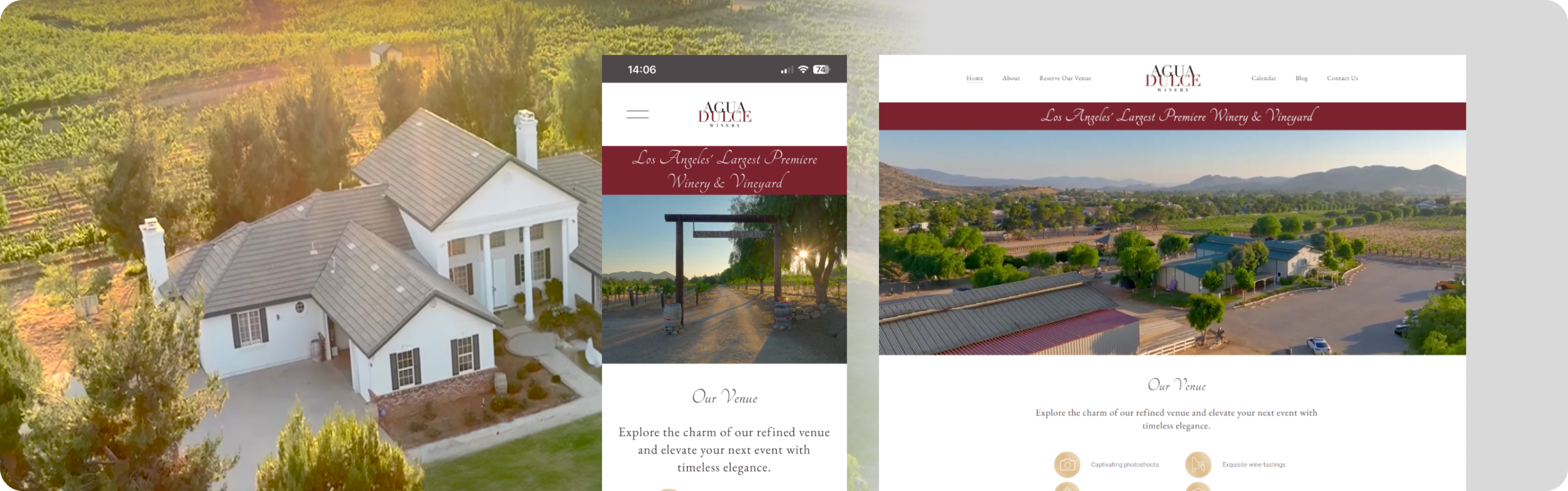Agua Dulce Winery website