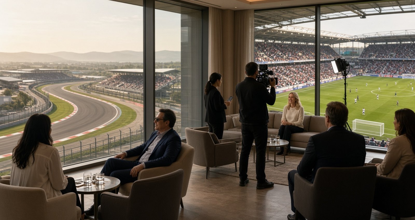 Brand activating Formula 1 and soccer sponsorship with hospitality and digital content