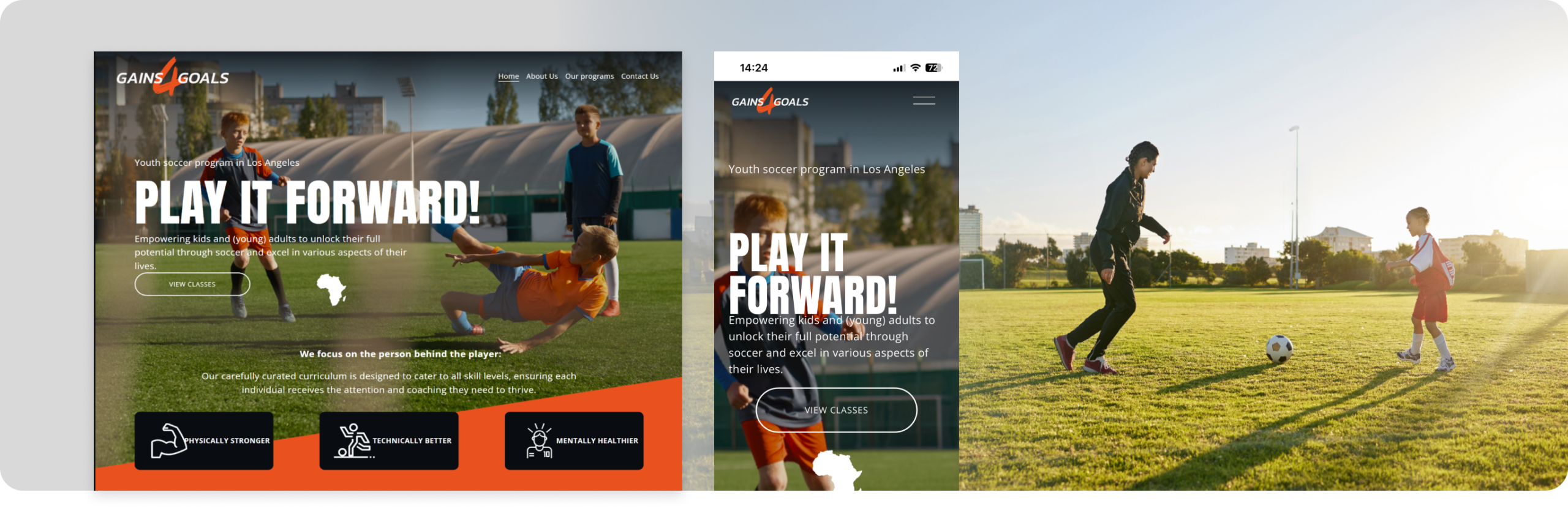 Gains 4 Goals website