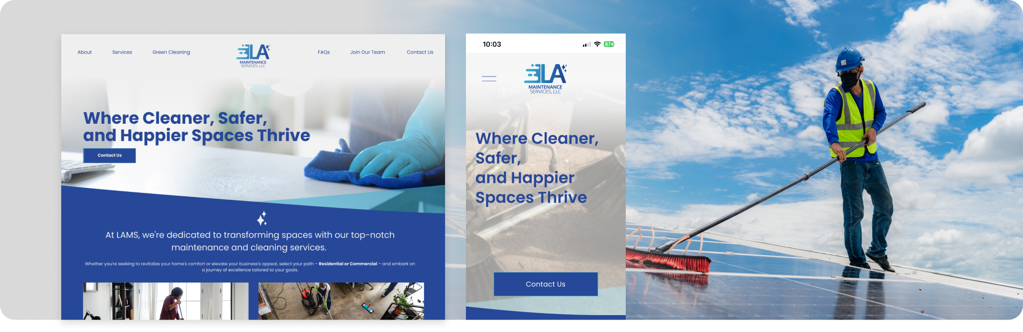 LA Maintenance Services website