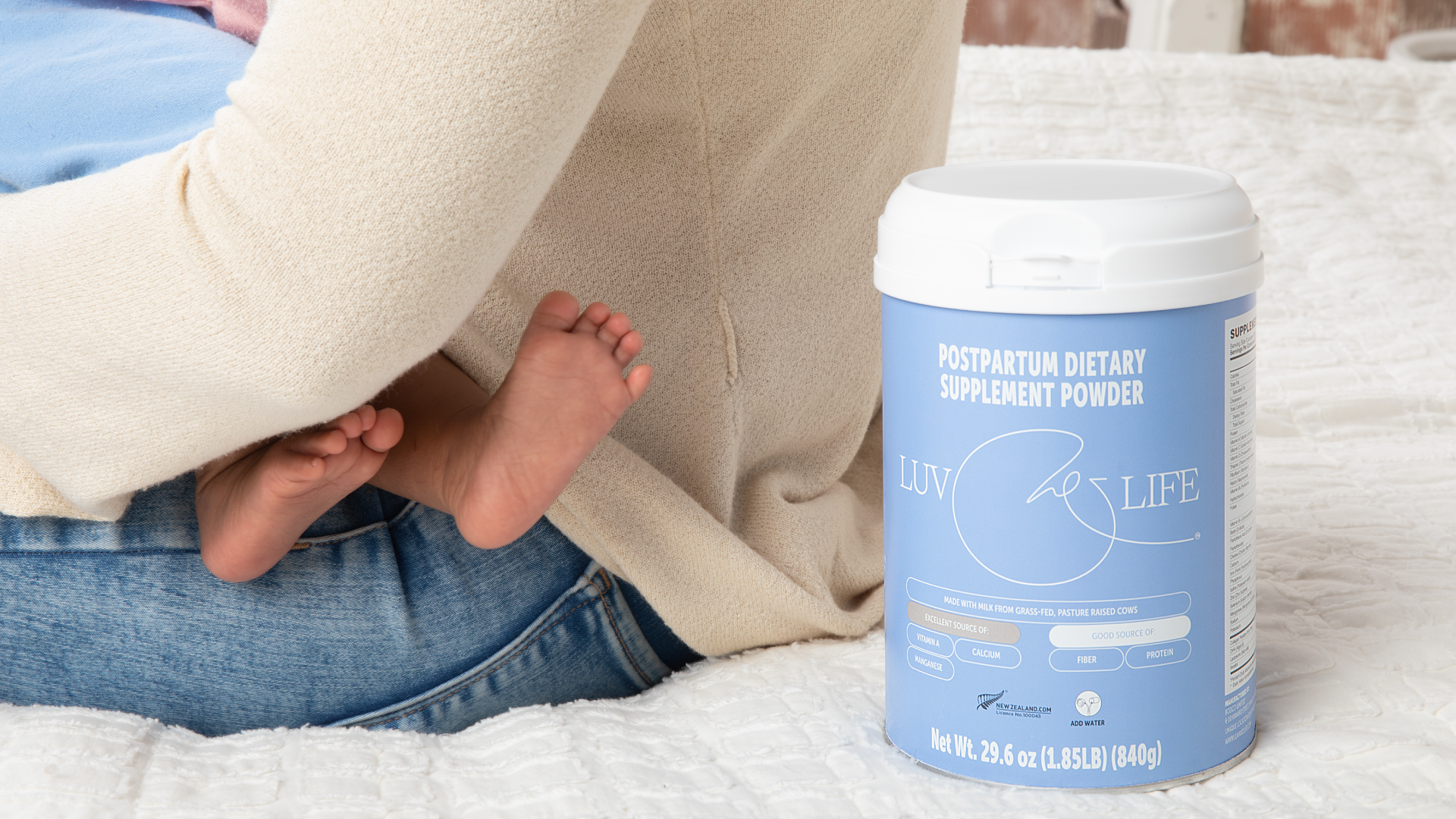Postpartum dietary supplement luv and life.