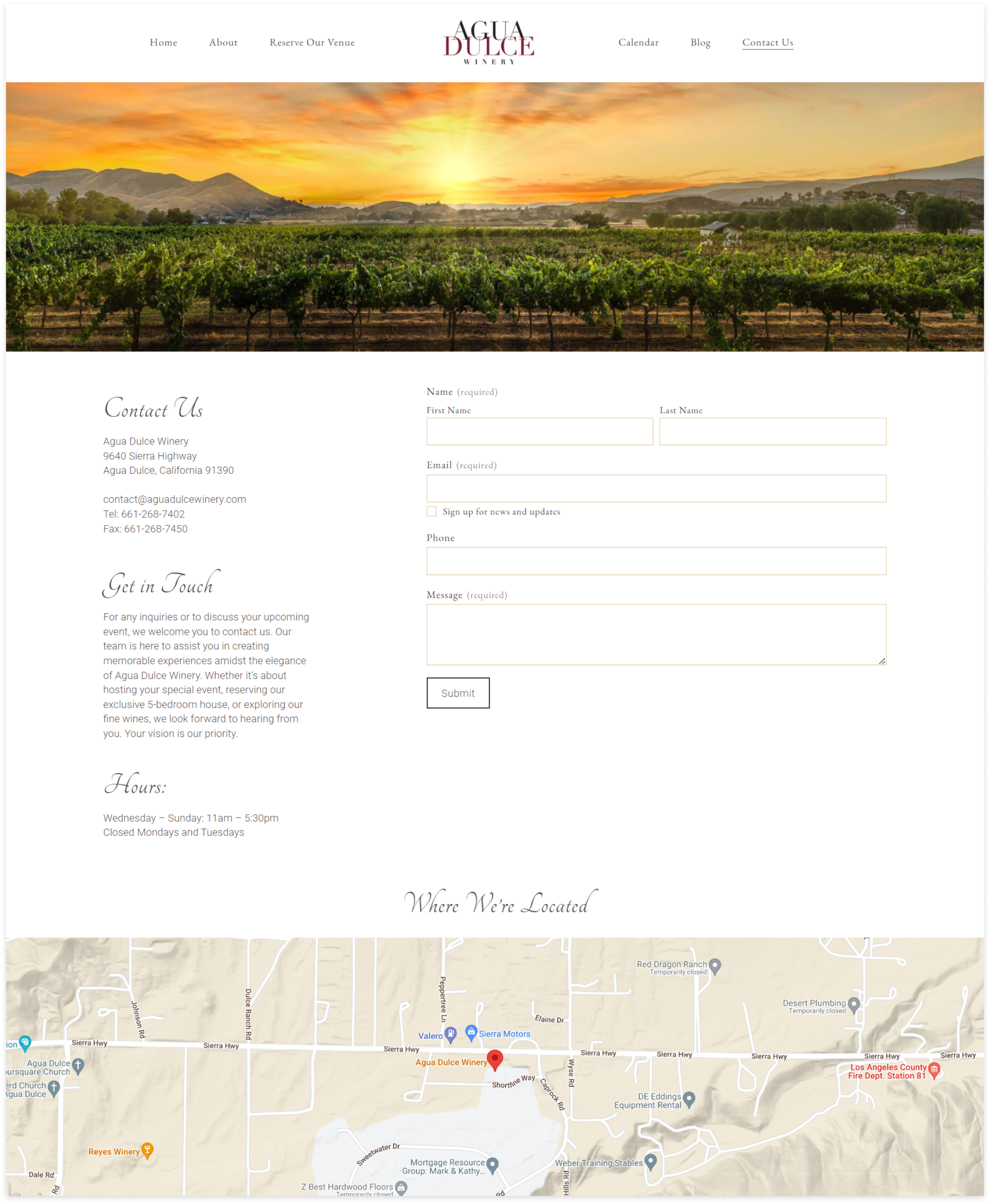 AGUA DULCE WINERY