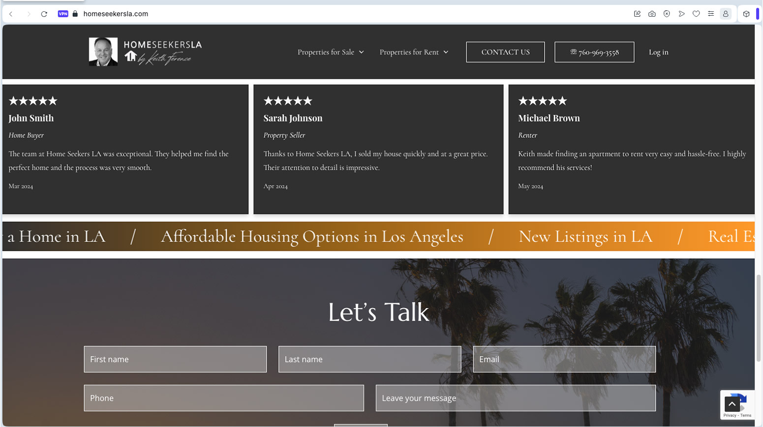 HOME SEEKERS LA